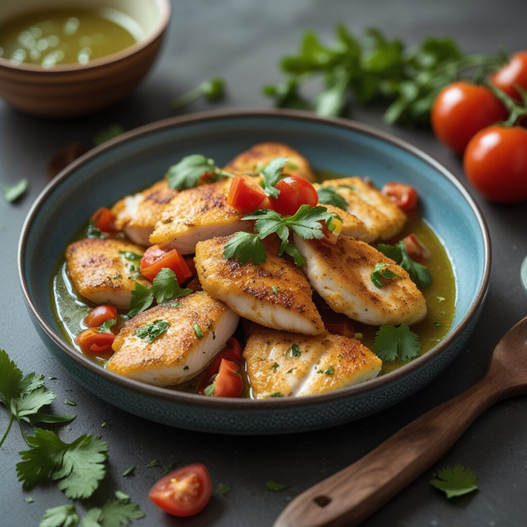 filetes de pollo en salsa